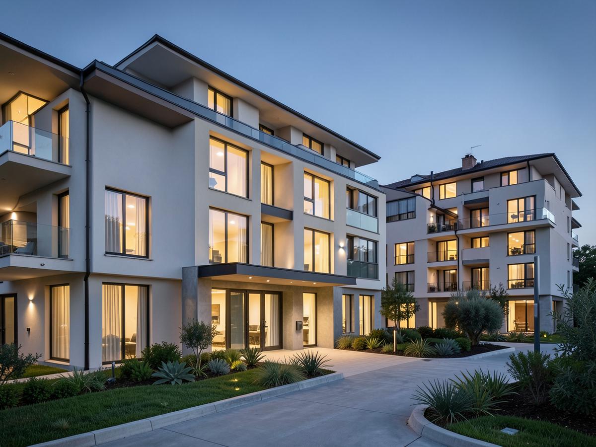 Complesso residenziale moderno valorizzato da EMA S.r.l.