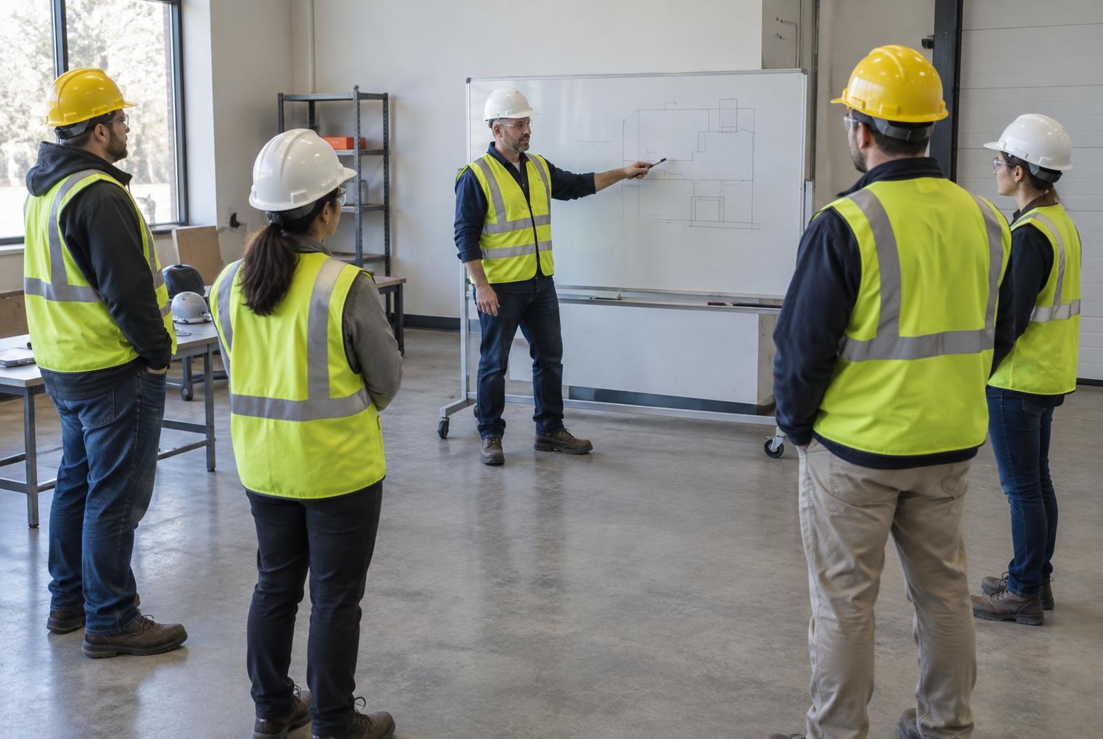 Briefing di sicurezza con le squadre operative EMA